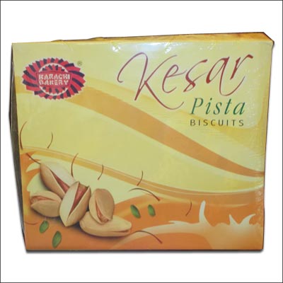 "Karachi Kesar Pistha Biscuits - Wt 600 gms - Click here to View more details about this Product
